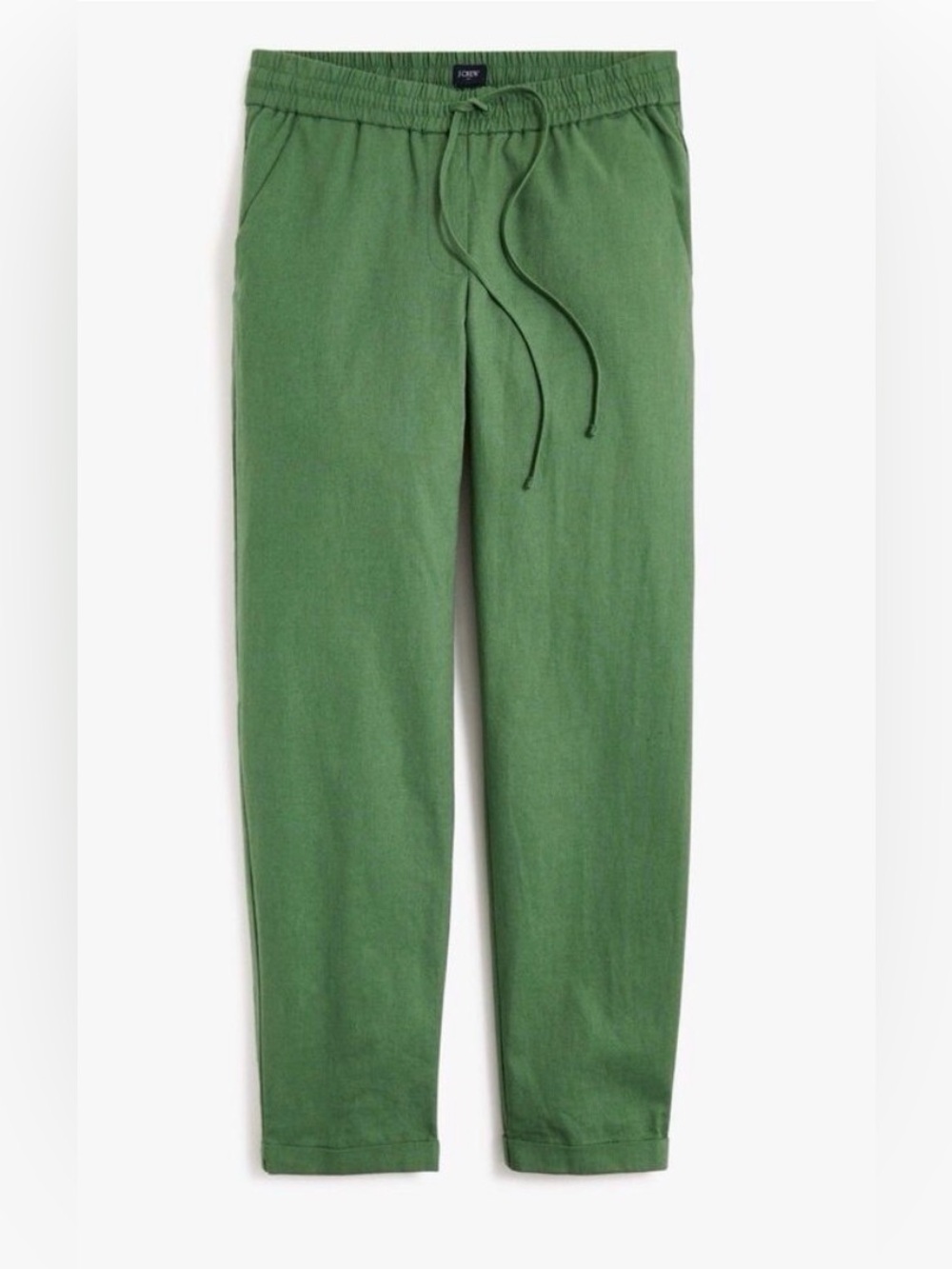 J. Crew Linen Cotton Drawstring Pull-On Pants Size 6